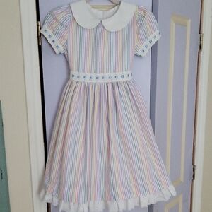 Striped Pastel Kids Dress